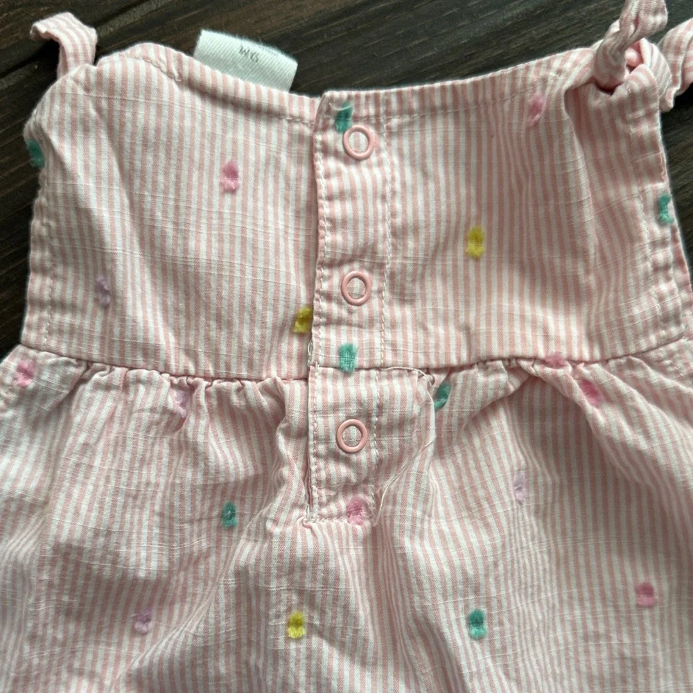 Starting Out Pink and White Striped Diaper Cover Set